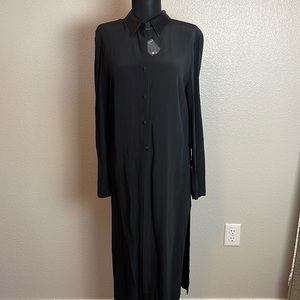 Wild Rose blouse/duster, Wm’s Sz 10, black